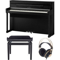 Kawai CA-901 Set Ηλεκτρικό Πιάνο Όρθιο με 88 Βαρυκεντρισμένα Πλήκτρα Black