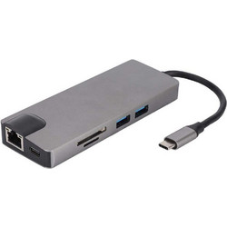 USB-C Docking Station με HDMI Ethernet και Σύνδεση 2 Οθονών