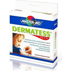 Master Aid Dermatess Plus Γάζες 18x40cm 12τμχ