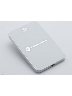 Forcell F-Energy F5K8 Super Slim Wireless Magsafe Power Bank 5000mAh 20W με Θύρα USB-C Quick Charge 4.0 & Power Delivery White