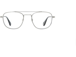 Garrett Leight CLUBHOUSEIIBS-SGY Ανδρικός Σκελετός Γυαλιών Οράσεως Μεταλλικός Ασημί