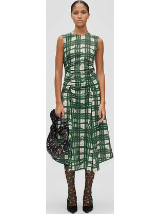 Stine Goya Midi Φόρεμα για Γάμο / Βάπτιση Λευκό SG-AW25-D162-2429