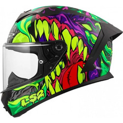 LS2 FF820 Rapid III Lycant Gloss Purple Green Κράνος Μηχανής Full Face 1350gr