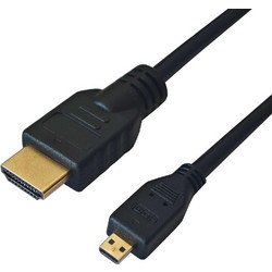 Yenkee Καλώδιο HDMI 2.0 HDMI Male to Micro HDMI Male 1.5m Black