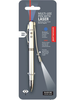 Kikkerland Spy Στυλό με Αόρατο Μελάνι Μαύρο BG-25-0127