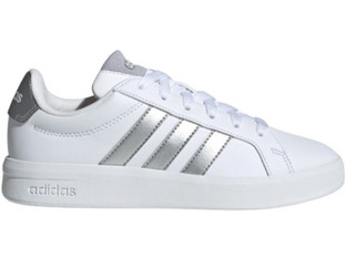 Adidas Grand Court 3.0 Παιδικά Sneakers Λευκά Ασημί JP9363
