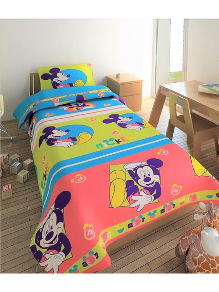 Dimcol Παιδικό Κουβερλί Μονό Microfiber 170x260 Mickey 657 Πολύχρωμο