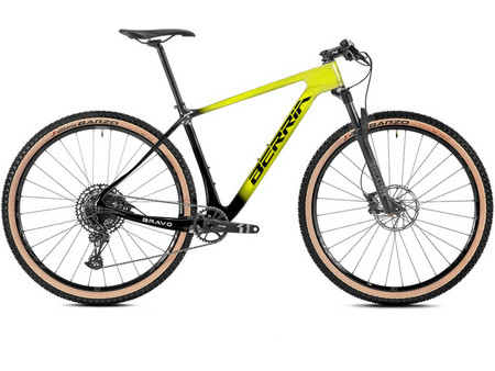 Berria Bikes Bravo 5.1 Mountain Bike 29" Carbon με 12 Ταχύτητες και Δισκόφρενα Κίτρινο Μαύρο