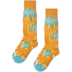 Happy Socks Ανδρικές Κάλτσες Ψηλές με Σχέδια Πορτοκαλί P000195-1000