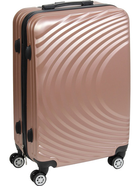 Keskor 16667-2 Βαλίτσα Μεσαία 67x44x24cm με 4 Ρόδες Ροζ Χρυσή