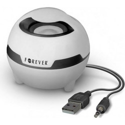 Forever MS-100 Ηχείο Bluetooth 5W Λευκό Μαύρο