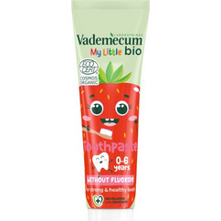 Vademecum Bio Strawberry Παιδική Οδοντόκρεμα Χωρίς Φθόριο 50ml