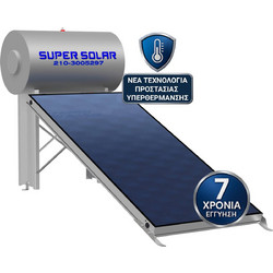 Super Solar SSGCX3 Ηλιακός Θερμοσίφωνας 200lt 2.4m² Glass Τριπλής Ενέργειας Χαμηλού Ύψους