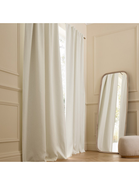 La Redoute Κουρτίνα Συσκότισης με Θηλιές 140x220 Private 350909305 White Foam