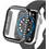 Leewello LW-409 Πλαστική Θήκη με Προστασία Οθόνης για Apple Watch 7 / 8 / 9 45mm Μαύρη
