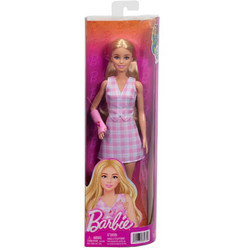 Mattel Barbie Fashionistas With Pink Arm Cast & Plaid Outfit Blonde