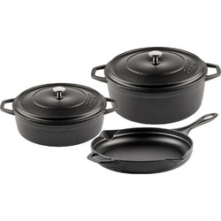 Hosse Kitchen Σετ Μαγειρικά Σκεύη από Ανοξείδωτο Ατσάλι 3τμχ 3800446850276