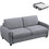 HomeMarkt ETUDINE Διθέσιος Καναπές Κρεβάτι Γκρι 185x97x87cm HM3311.01