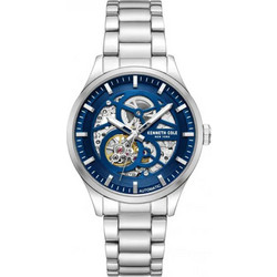 Kenneth Cole Ανδρικό Ρολόι Αυτόματο με Ασημί Μεταλλικό Μπρασελέ KCWGY0046401