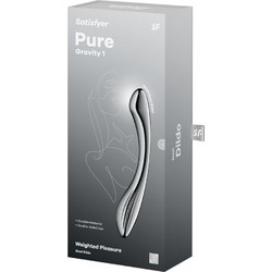 Satisfyer Pure Gravity 1 Διπλό Dildo Ασημί