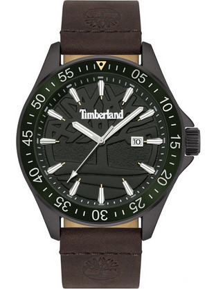 Timberland Lehighton-Z Ανδρικό Ρολόι με Καφέ Δερμάτινο Λουράκι TDWGB9001603M