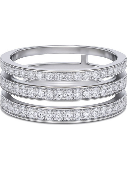 Diamonfire Γυναικείο Δαχτυλίδι Σειρέ Μισόβερο από Ασήμι 925 με Ζιργκόν 61184210821