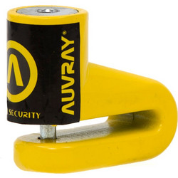 Auvray BD16 Κλειδαριά Δισκόφρενου Μηχανής 6mm Κίτρινη