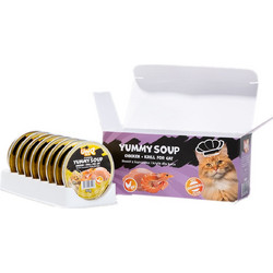 Uniq Pets Yummy Soup with Chicken & Krill 8x30gr