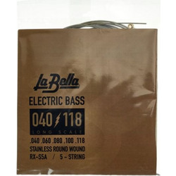La Bella RX-S5A Σετ 5 Χορδές Ηλεκτρικού Μπάσου Stainless Steel 40-118" Light Tension