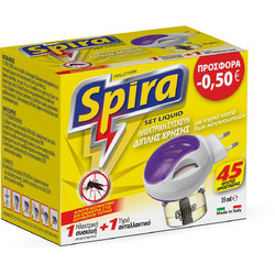 Spira Σετ Ηλεκτρικό Απωθητικό με Ανταλλακτικό Υγρό για Κουνούπια 13721