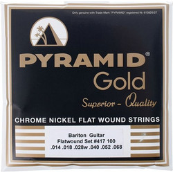 Pyramid 584257 Σετ 6 Χορδές Ηλεκτρικής Κιθάρας Chrome 14-68"