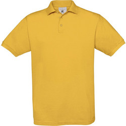 B&C Collection Ανδρική Μπλούζα Polo Κοντομάνικη Κίτρινη PU409