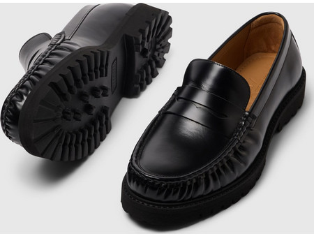 Selected Ανδρικά Μοκασίνια Loafers Δερμάτινα Μαύρα 16094728