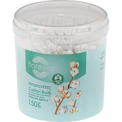Fiorevita Μπατονέτες Βαμβακερές Bamboo Μπεζ 150τμχ