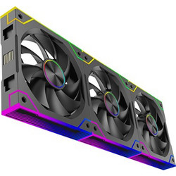 Xilence XPF360 Case Fan 120mm ARGB με Σύνδεση 3-Pin 4-Pin PWM 3τμχ Black