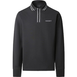 Hackett Ανδρική Μπλούζα Polo Μακρυμάνικη Μαύρη HM5500006