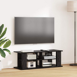 vidaXL Έπιπλο Τηλεόρασης Μοριοσανίδα Μαύρο Μ96xΠ35xΥ33.5cm 8000397