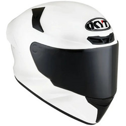 KYT TT-Revo Plain White Κράνος Μηχανής Full Face 1500gr