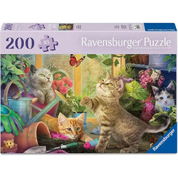 Παιδικό Puzzle Ravensburger Cheeky Cats XL 200 Κομμάτια