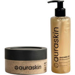 Auraskin Espresso Body Scrub 200ml + Espresso Shower 250ml
