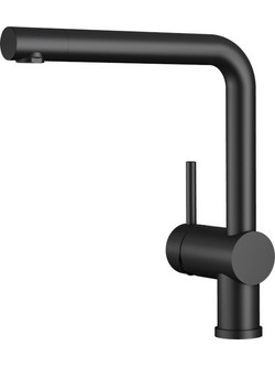 Blanco Linus 525806 Μπαταρία Κουζίνας Πάγκου Διπλής Παροχής Ανάμεικτη Μαύρη