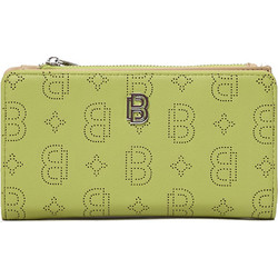 Bag to Bag Μικρό Γυναικείο Πορτοφόλι με Clip & Φερμουάρ Lime AC-112013