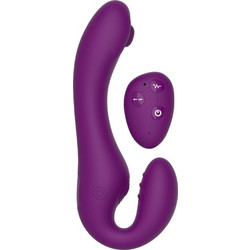 Xocoon 2 in 1 Strapless Strap On με Δόνηση Μωβ