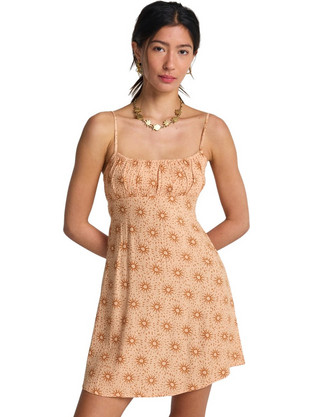 Billabong Mini Καλοκαιρινό Καθημερινό Φόρεμα Μεταξωτό Πορτοκαλί 24B132518-LPC1