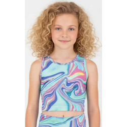 Joyce Παιδικό Crop Top Αμάνικο Γαλάζιο 2613518