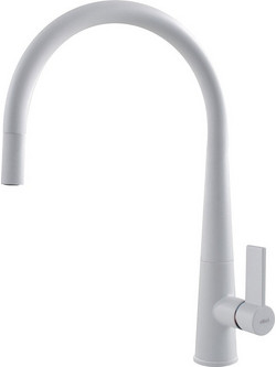 Elleci Athena Plus 4914 Μπαταρία Κουζίνας Πάγκου Διπλής Παροχής Ανάμεικτη Λευκή