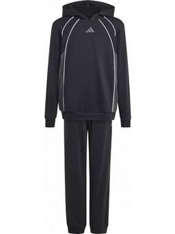 Adidas Παιδικό Σετ Φόρμας Μαύρο KB7082
