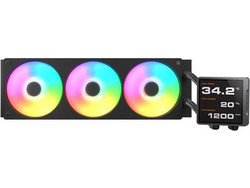 Cougar Poseidon Vistek Pro 360 Black Υδρόψυξη CPU 120mm ARGB για Socket AM2 / AM2+ / AM3 / AM3+ / FM1 / FM2 / 1366 / AM4 / FM2+ / 1200 / 1700 / AM5 / 1851 / 115x