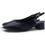Piccadilly Ανατομικές Γόβες Slingback Δερμάτινες με Χοντρό Χαμηλό Τακούνι Μαύρες 779-26214