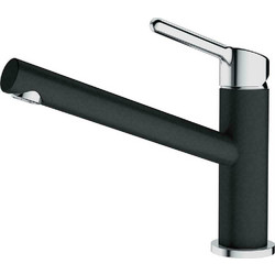 Franke Orbit Standard 3156601023 Μπαταρία Κουζίνας Πάγκου Διπλής Παροχής Ανάμεικτη με Ντουζ Μαύρη